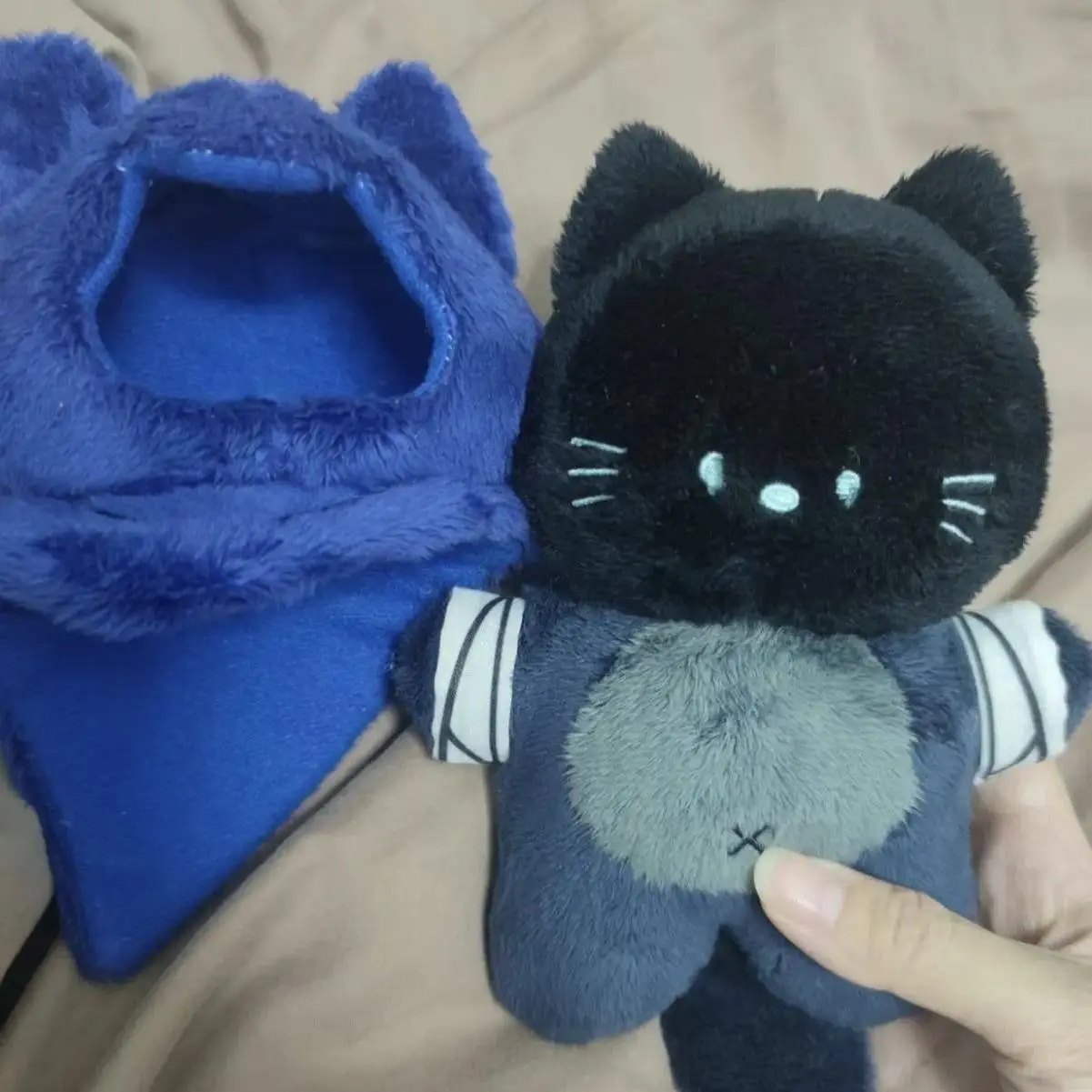 15cm Anime Valorant Stuffed Doll Omen Cat Plushie Cute Peripheral Backpack Pandents Keychain Doll Plush Toys Birthday Gift