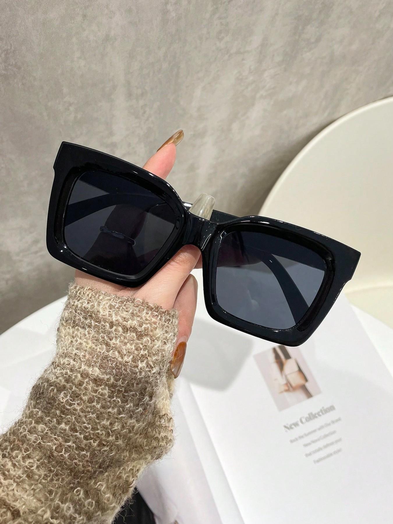 2 Pcs Square Men's Sunglasses, Pilot Large Frame Glasses, Fashionable Comfortable Eyewear for Women, Outdoor Activities, Parties, Travel, Driving, Fishing