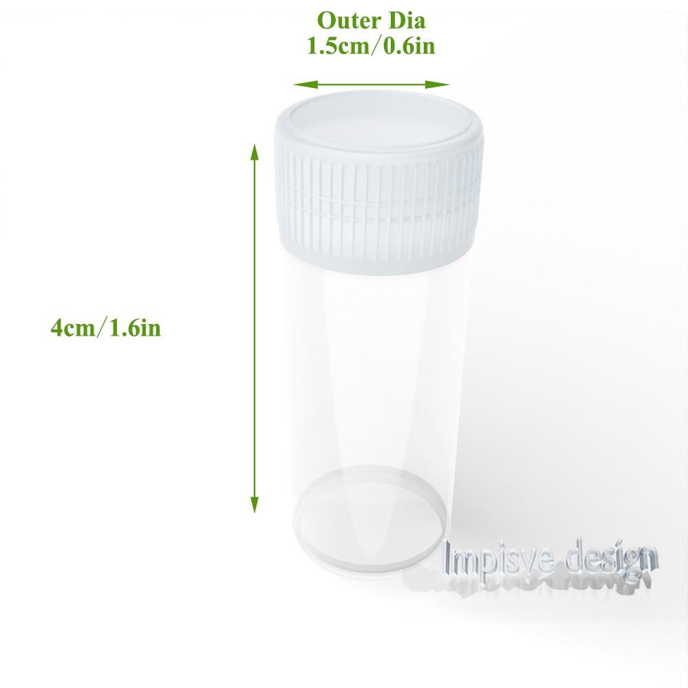 10-Pack Sealed Tube Medicine Organizer, Waterproof Odor-Free Storage Tubes, Classic Style