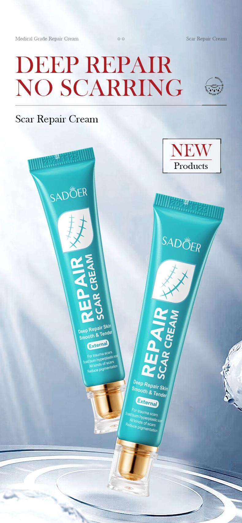 Scar Repair Gel - A lightweight formula for face and body that effectively fades acne scars and stretch marks