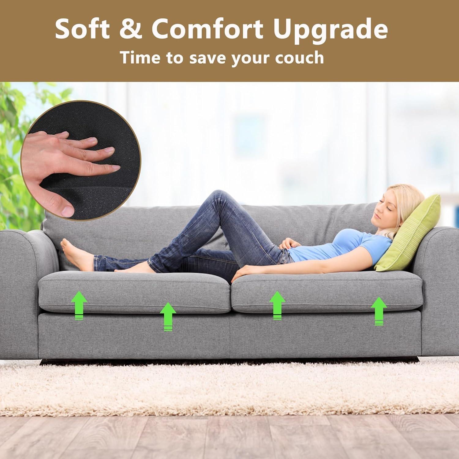Arc-Shaped Sofa Cushion Support Pad, High Density Sponge Filled, Curved Board for Sofa Seats, Improve Comfort, Furniture Seat Pad