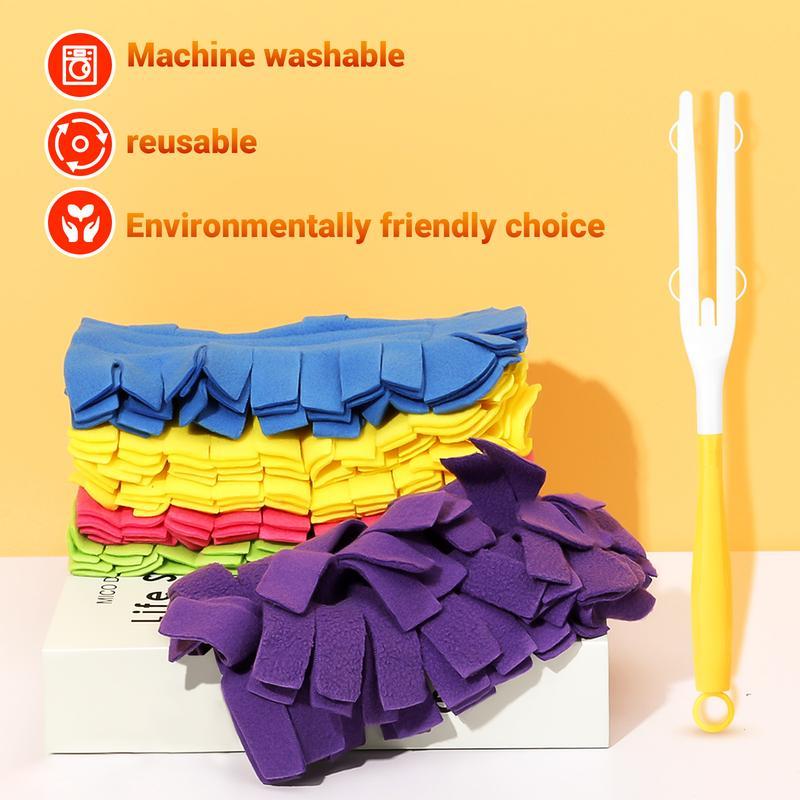 Swiffer Dusting Replacement Kit, Static Dust Brush Refills, Multi-Surface 360° Large Size Cleaner, 4x Microfiber Ceiling Duster, Scent-Free Disposable