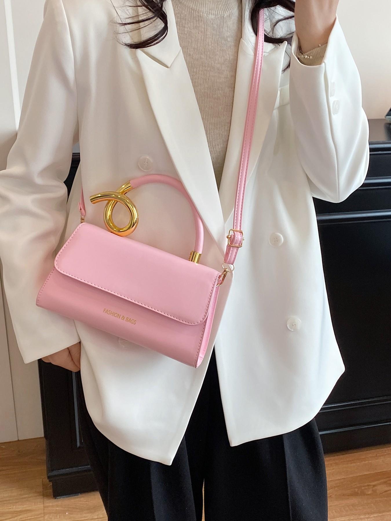 New Women's Handbag, Solid Color Flap Design, Elegant Small Square Bag, Crossbody Bag, Perfect for Office and Casual Outdoors Daily Use