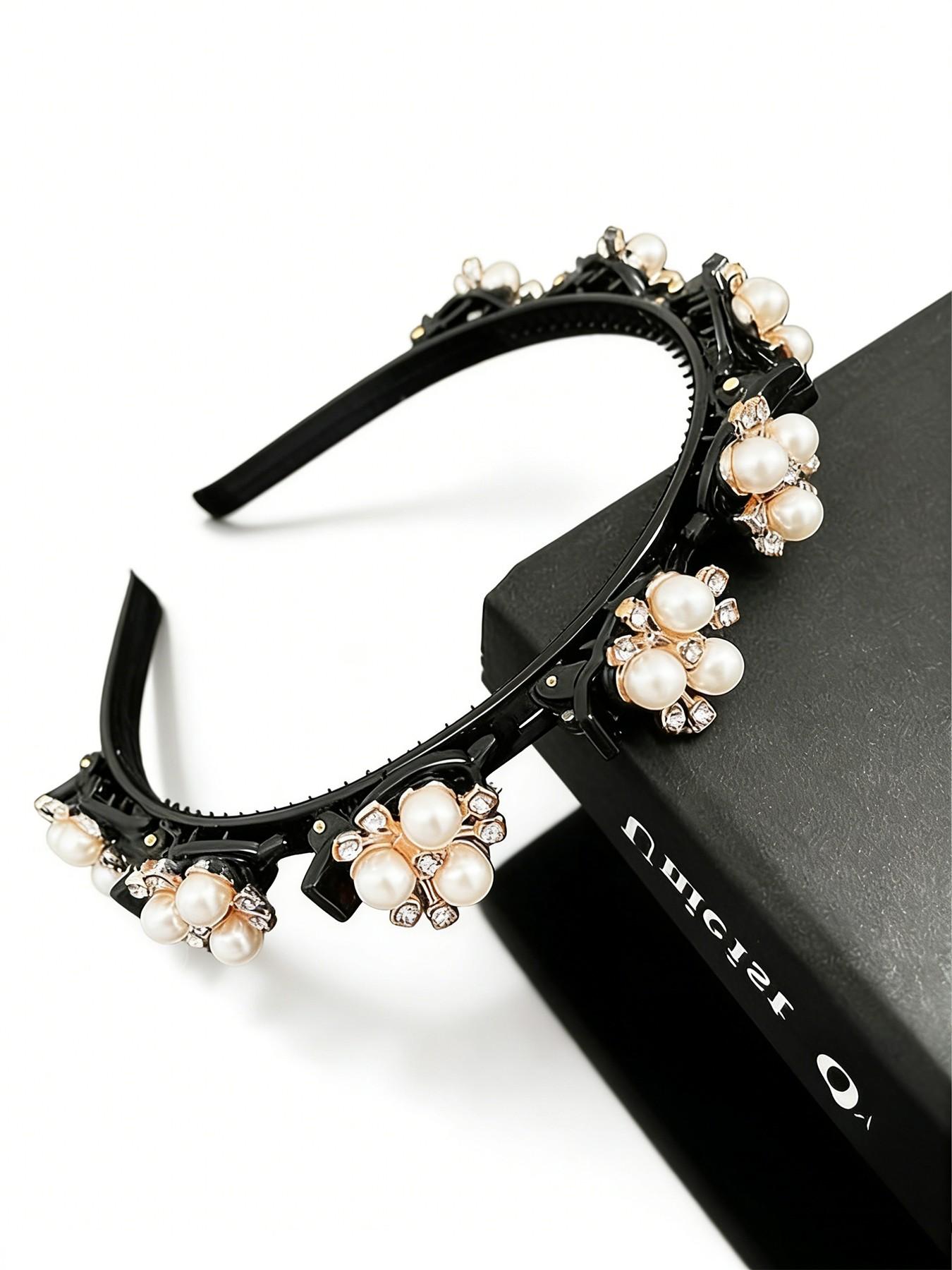 Cute Hair Clip Decor Hairband , Novelty Multifunction Hair Hoop with Clips, Fashionable Hair Accessories for Women, Minimalist Headwear, Trendy Hair Hoop