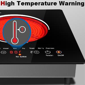 Karinear 2 Burner Electric Cooktop,2000W 110V Plug-In Portable Electric Stove with Sensor Touch Control, Child Safety Lock, Timer, Over-Temperature Protection, Electric Ceramic Stove for Kitchen Use,tiktokshopbacktoschool