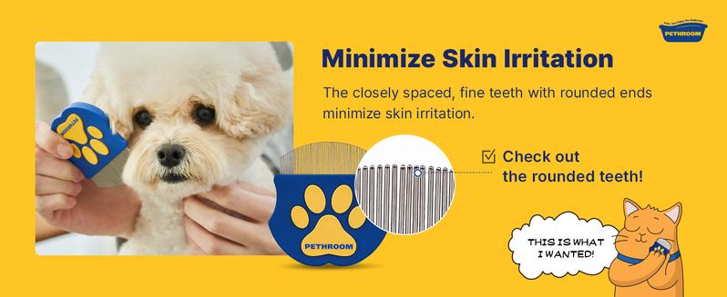 PETHROOM Easy Facial Comb for Cats and Dogs Pets Eye Comb