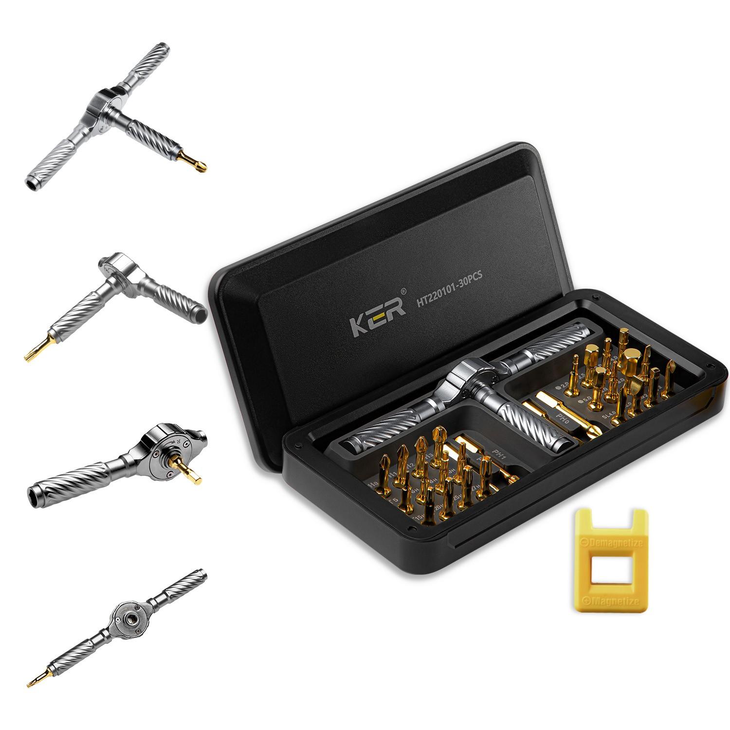 T-Handle Comfort Grip, 30-In-1 Multi-Function Ratchet Screwdriver Set, Ideal for Home Repair, Durable Design, Perfect Tool Kit