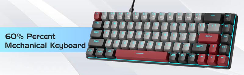 MageGee MK-Box 60% Compact Mechanical Gaming Keyboard, LED Backlit 68 Keys Portable Mini Wired Office Keyboard with Brown Switches for Windows Laptop PC Mac MageGee MK-Box 60% Compact Mechanical Gaming Keyboard, LED Backlit 68 Keys Portable Mini Wired Office Keyboard with Brown Switches for Windows Laptop PC Mac