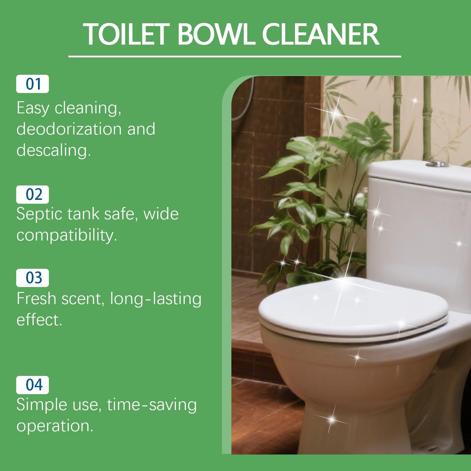 2-Pack Toilet Cleaning Tablets (12pcs*2), Daily Bathroom Toilet Cleaner, Deodorizer, Fresh Air, Stain & Scale Remover, Clean & Refreshing