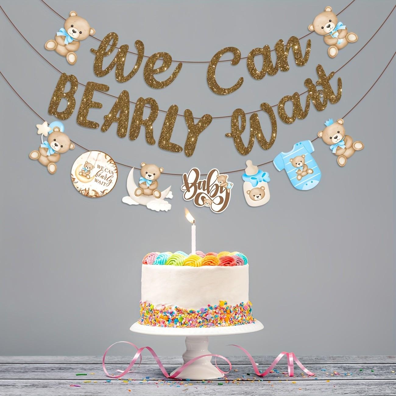 We Can Bearly Wait Banners, Bear Babyshower Banner, Teddy Bear Baby Shower Decorations, Bear Birthday Party Supplies