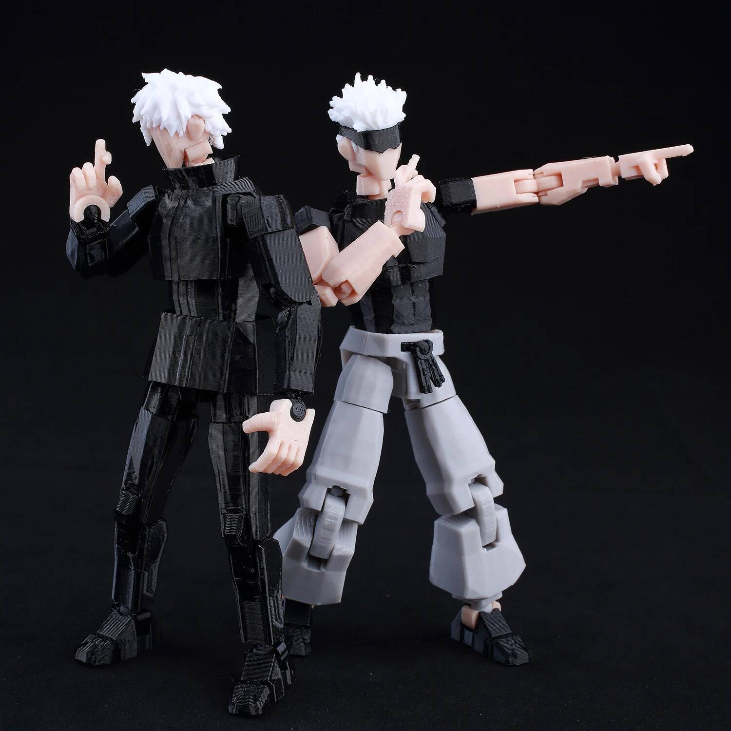 9L 3D Jujutsu Kaisen  Figure Titan 13 Anime Gojo Black Outfit Model Lucky 13 Model Dummy 13 Anime Multi-Jointed Poseable Toys