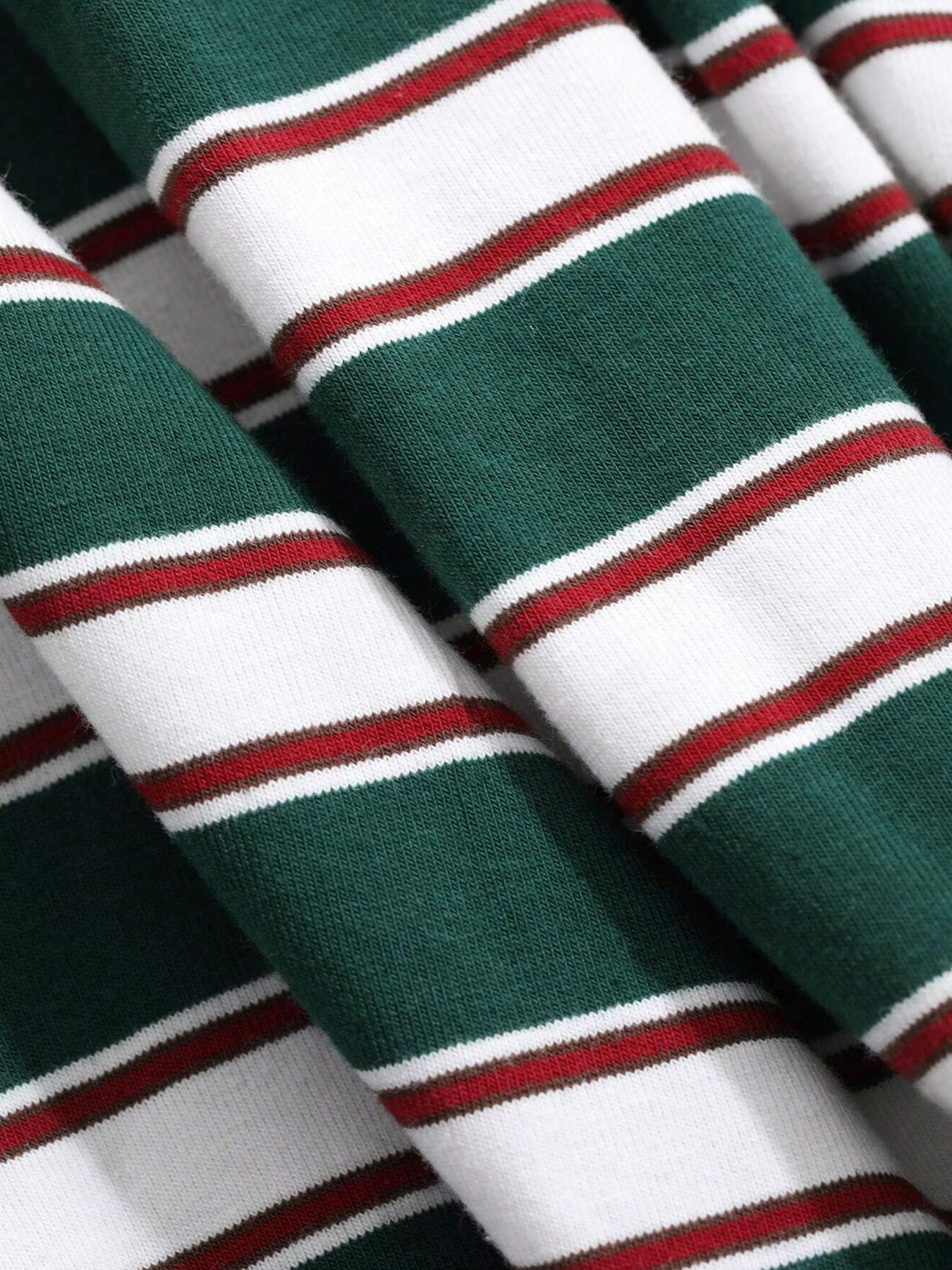 Women's Striped Long Sleeve Round Neck Loose Fit T-Shirt, All Seasons Fashion, Comfortable Casual Wear, Perfect for Daily Use