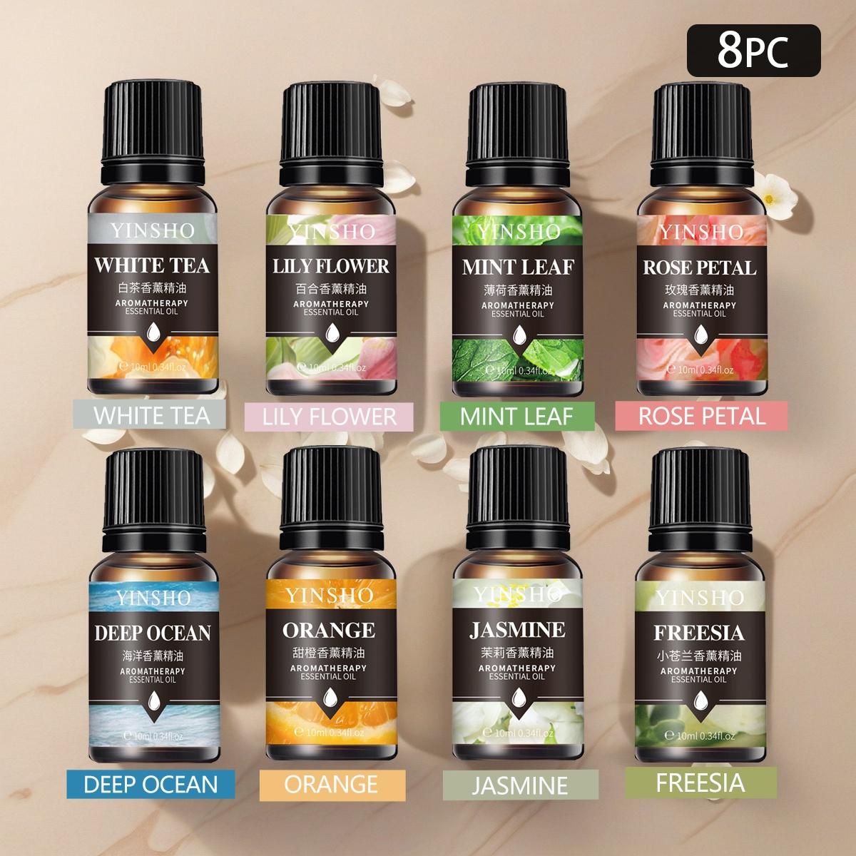 8pcs Aromatherapy Essential Oil Set, 10ML Bottles for Fragrance Oil Diffusers & Candles, Home Car Air Freshener Gift, Birthday Holiday Party Present