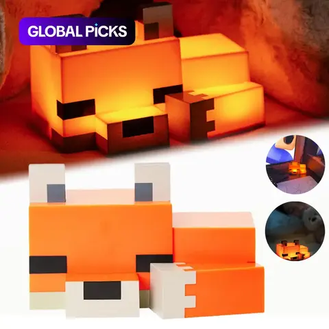 Cute Fox Design Decorative Night Light, Soft Orange Glow, Gaming Room Decor for Boys and Girls, Novelty Lighting for Playroom and Bedroom, Best Friend Gift Ideas, Lights for Bedroom #GLOBAL PICKS