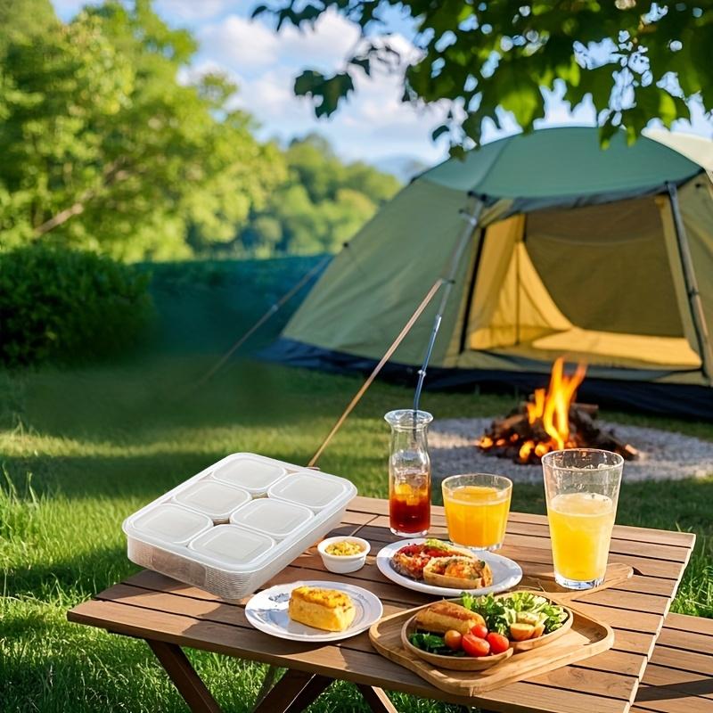 7-Piece Leak-Proof Stackable Food Storage Containers with Lids, Durable PP Material, Ideal for Meat Fruits Vegetables, Indoor Outdoor Use