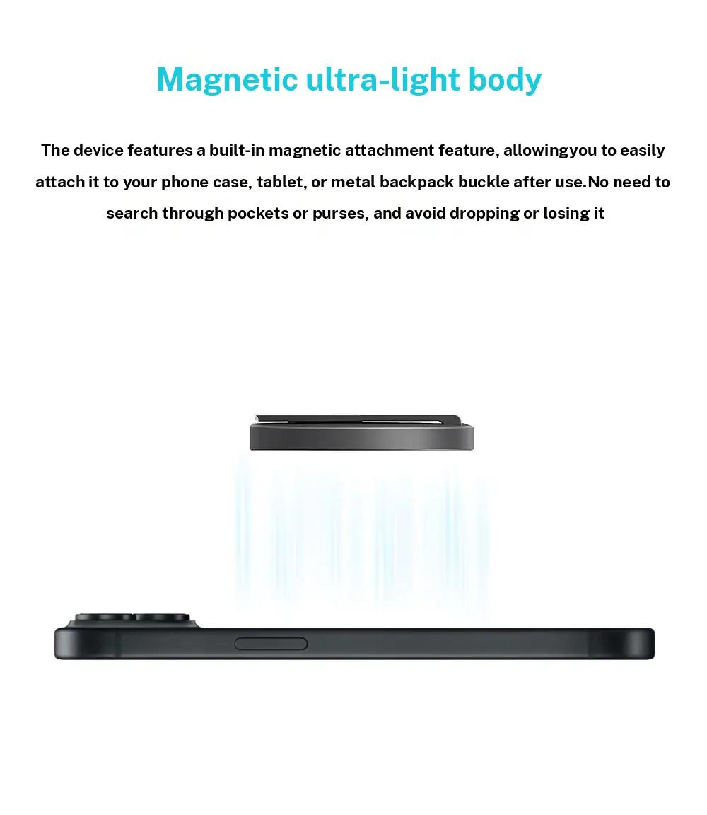 AI Translator Voice Recorder Note Recorder, Translation 146+ languages with Real time Translation, Magnetic Phone Holder, Supports Video and Voice Call Translation, Travel Socializing Lectures Meetings Interviews