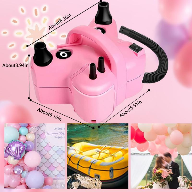 Cherry blossom powder butterfly balloon machine electric dual-hole portable balloon machine for birthday party decoration balloon inflation