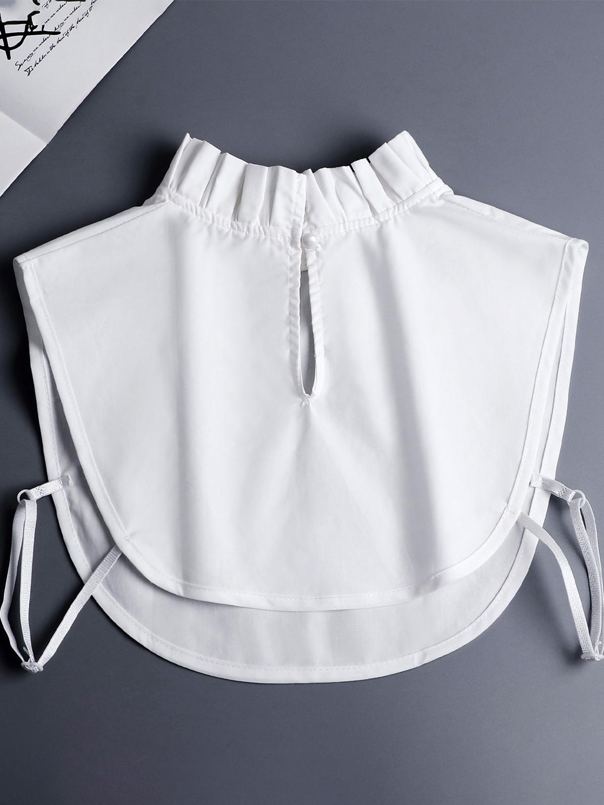 White detachable collar Simulated Collar For Decorating Cotton Jacquard European Lace Half Collar Shirt Dickey Collar fakes Collar Shirt For Women