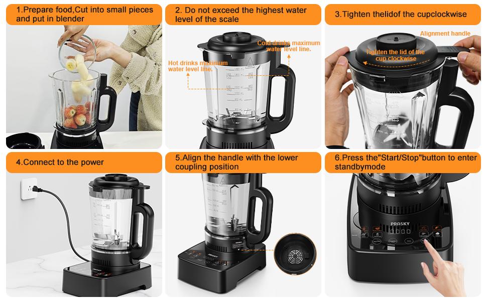 PRASKY Glass Heating Blender & Soy Milk Maker, 10-in-1 Smart Kitchen Machine | 24H Delay Cook | 600ml Stainless Steel Thermos | Soup, Smoothies, Juices & Stews Stand Mixer Multifunction Motor Container Cleaning Brush PRASKY Glass Heating Blender & Soy Milk Maker, 10-in-1 Smart Kitchen Machine | 24H Delay Cook | 600ml Stainless Steel Thermos | Soup, Smoothies, Juices & Stews Stand Mixer Multifunction Motor Container Cleaning Brush