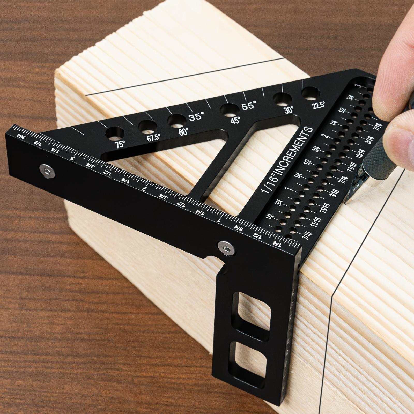 Triangular hole ruler, carpenter's marking ruler, square ruler, angle ruler, marking tool, bevel ruler and multifunctional square ruler.