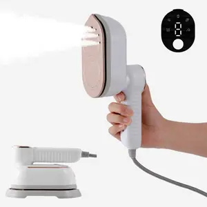 Digital Ironing Machine, Portable Small Rotatable Foldable Dry Wet Dual Use Mini Hanging Steamer, Home Travel Gift for Family