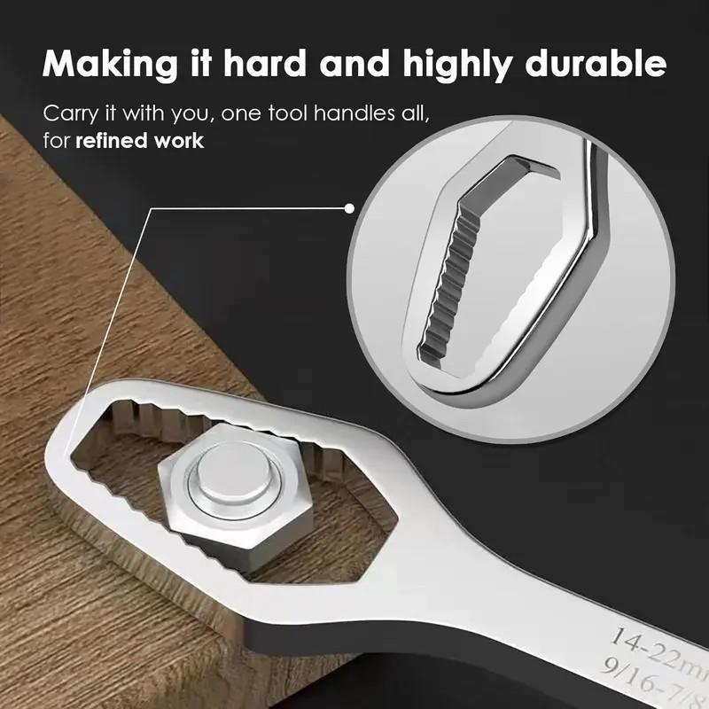 Multifunctional Star Wrench Adjustable Dual Head, Universal Multi-Use Tool, Manual Glasses Repair Kit, Essential Hand Tools