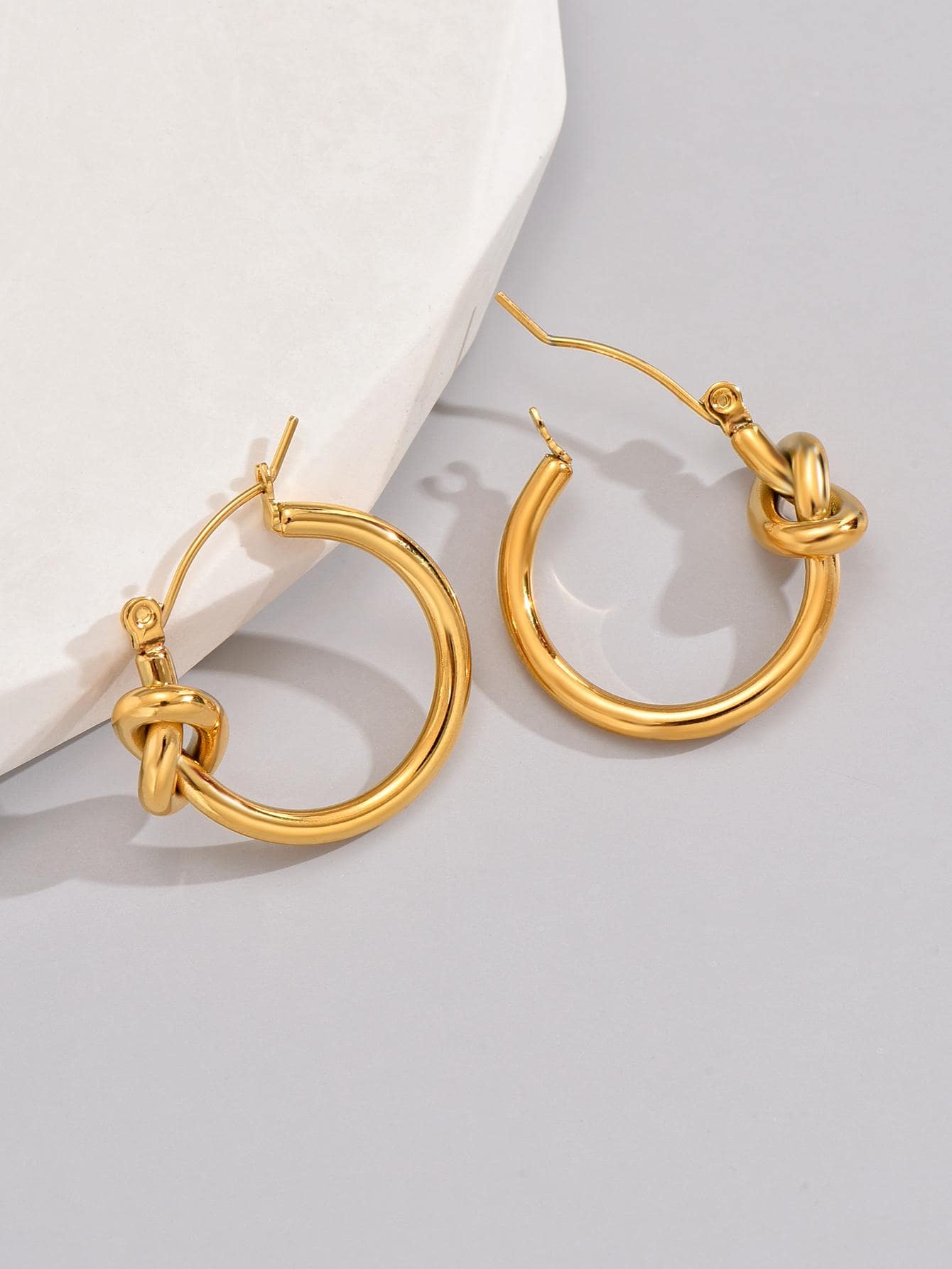 1 Pair 18K Gold Plated Stainless Steel Knot Design Earrings, Daily Wear Women Jewelry, Best Friend Gifts,Women Earrings 1 Pair 18K Gold Plated Stainless Steel Knot Design Earrings, Daily Wear Women Jewelry, Best Friend Gifts,Women Earrings