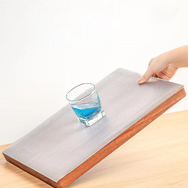 Washable Cabinet Liner, Non-Adhesive Clear Drawer Liner, Non-Slip, Transparent, for Kitchen Cabinets, Pantry Cabinets, Multi-Purpose Mat