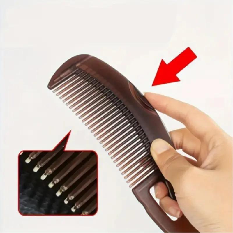 Energy Comb Set, Hollow Design Hair Care Brush, Dandruff Removal Comb, No Wash Anti-Hair Loss, Oil Control Head Combs, 2 Pieces