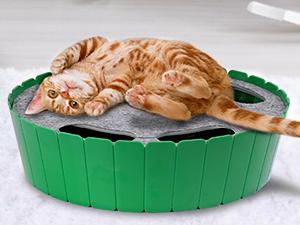 Pawaboo 4 Holes Whack-a-mole Electric Cat Toy, Interactive Cat Toy with Running Mouse, Pop and Play Hide Seek Cat Toy,Pet Supplies