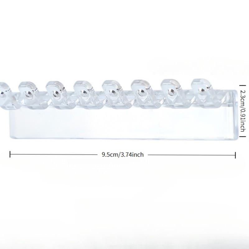 Transparent Jewelry Organizer Hook, Wall-Mounted Anti-Tangle Door Back Closet, Hand Jewelry Earring Display Rack, Essential Storage Solution