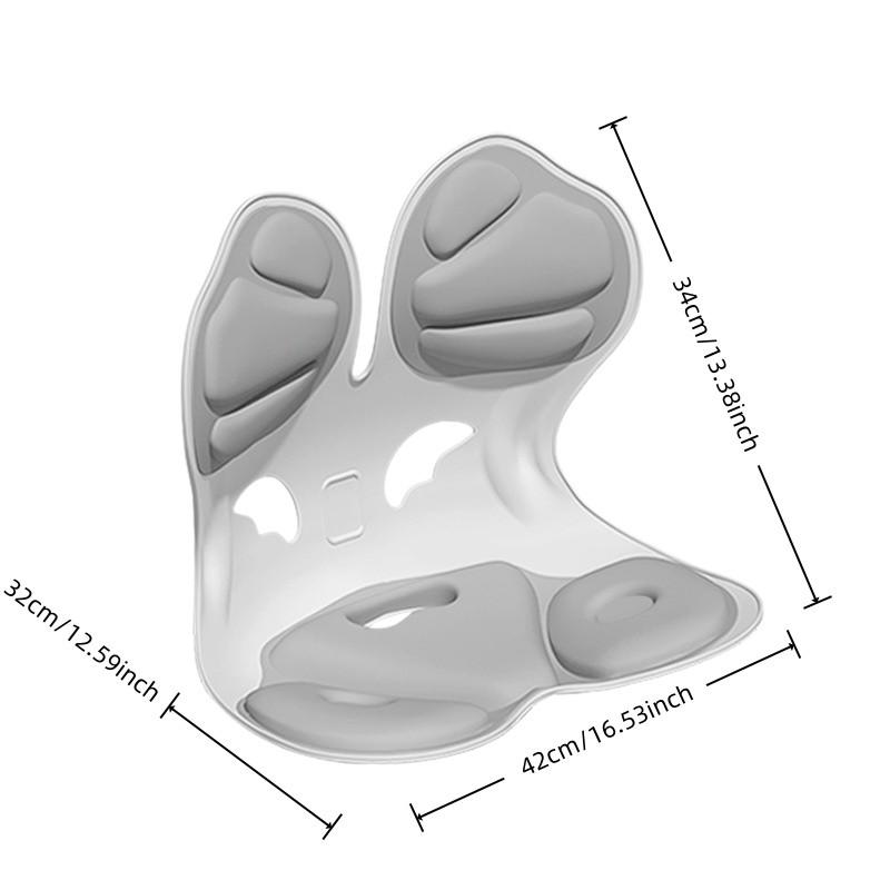 Ergonomic Lumbar Support Cushion, Back Pain Relief, Posture Correction, Ideal for Office, Floor Seating, Home Work, Comfortable Sitting