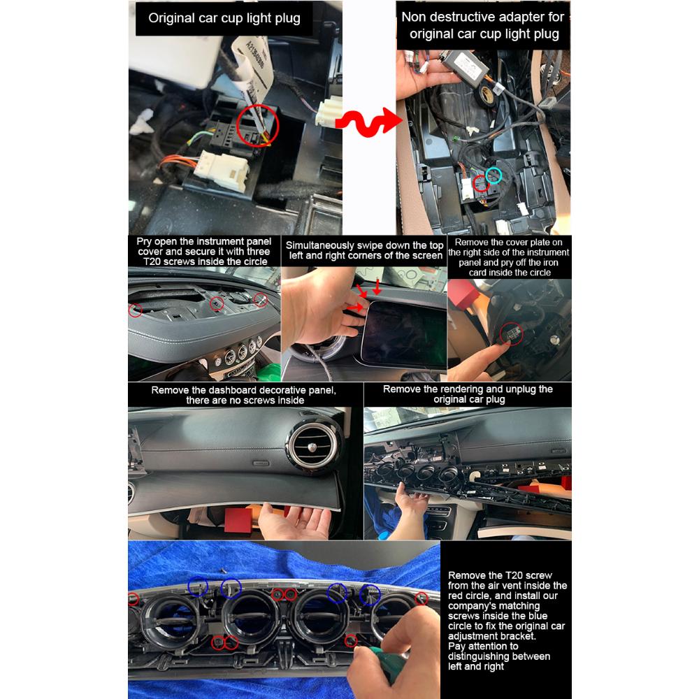 64 Colors RGB Factory-Match Special LED Turbine Air Vent Cover for Mercedes Benz E-Class (W213) - Vehicle Control, Automotive Atmosphere Lamp, Recessed Interior Decoration, Car Light Embellishments, Backlit Speaker Trim Panels, Gift for Boyfriend, Car Atm