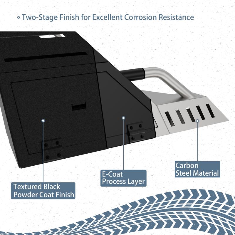 Hooke Road Adjustable Truck Roll Bar w/ LED Spotlights & Storage Boxes For Full-Size Pickup Trucks Vehicle Accessories