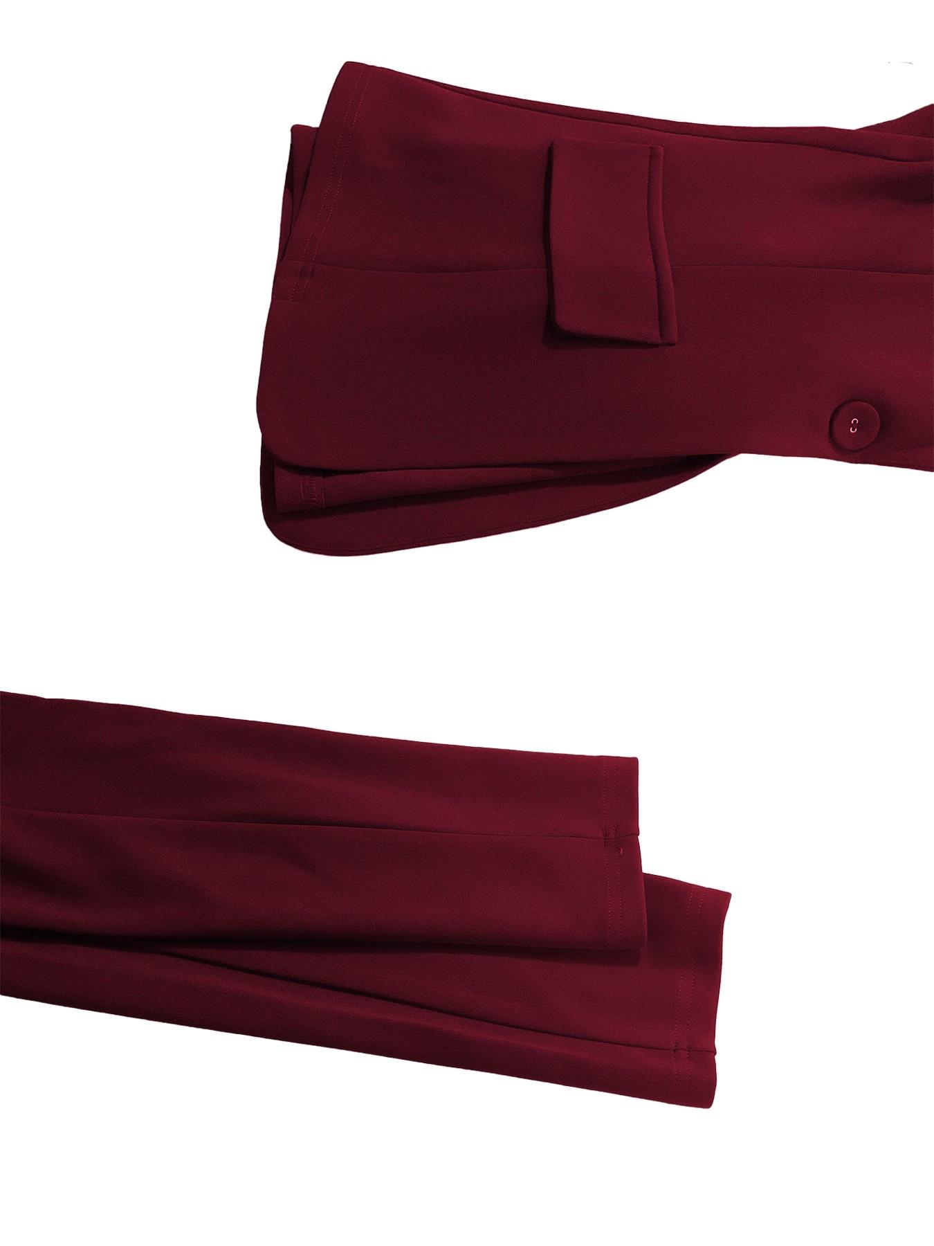 Women's Two-Piece Matching Set, Plain Button Lapel Fitted Blazer & Suit Pants, Chic Elegant Business Casual Long Sleeve Outerwear & Trousers for Daily Outdoor Wear, Women's Clothing for All Seasons, Essential Business Attire, Work Casual Blazers Women's Two-Piece Matching Set, Plain Button Lapel Fitted Blazer & Suit Pants, Chic Elegant Business Casual Long Sleeve Outerwear & Trousers for Daily Outdoor Wear, Women's Clothing for All Seasons, Essential Business Attire, Work Casual Blazers