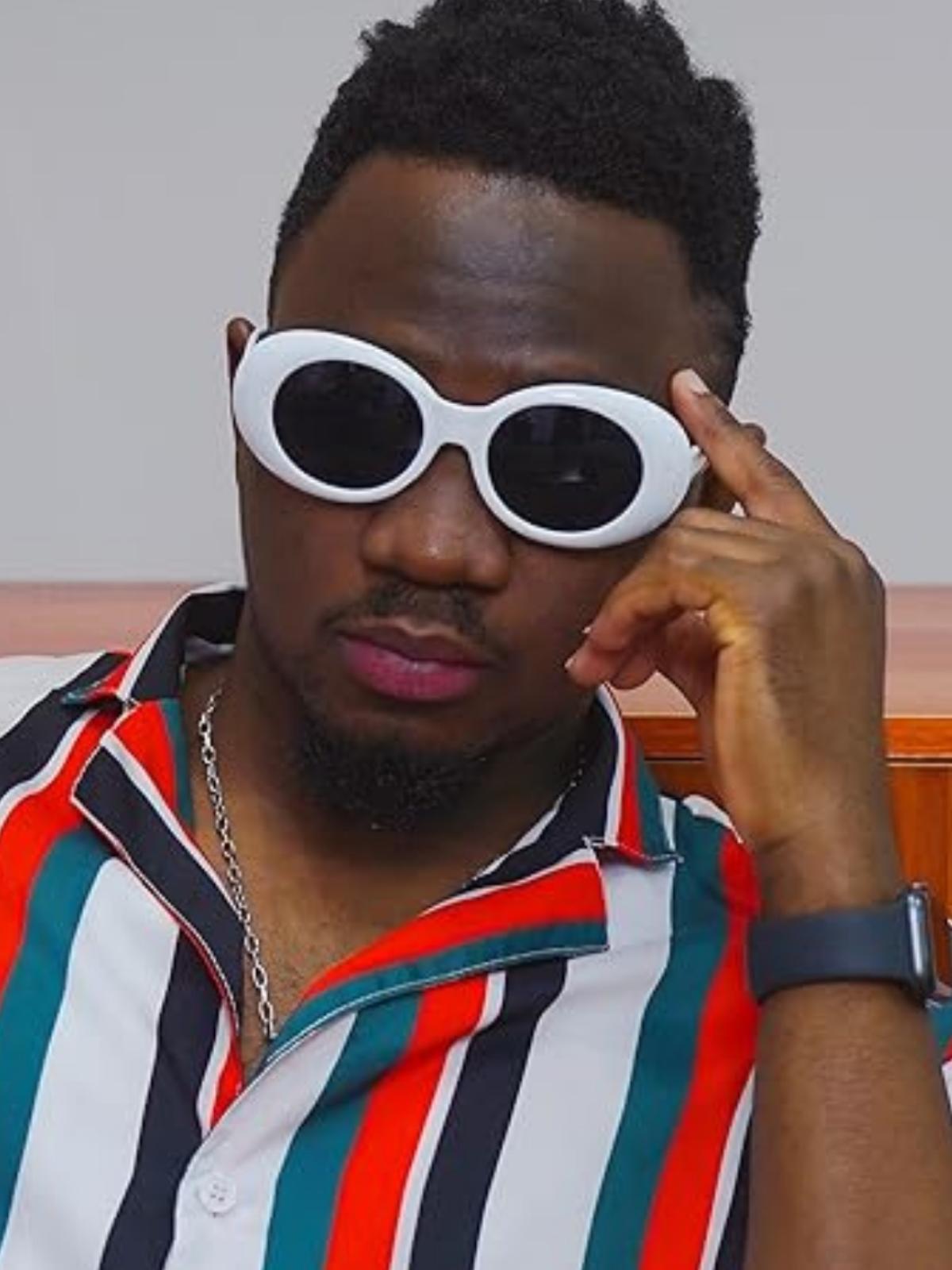 FEISEDY White Clout Goggles Sunglasses Women Men Retro Oval Sunglasses Girls Boys Sunglasses B2253