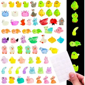 Household daily necessities Tiny Resin Animals Figures to Hide 60 Pcs Mini Resin Animals Bulk for Miniature Fairy Garden Accessories Micro Landscape Aquarium Potted Decoration