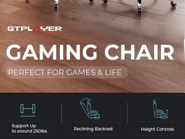 【Ergonomic Massage Chair】 A computer chair with footrest  massage lumbar support, a height-adjustable gaming chair, equipped with a 360° rotatable seat  headrest, suitable for both office  gaming use. Big and Tall