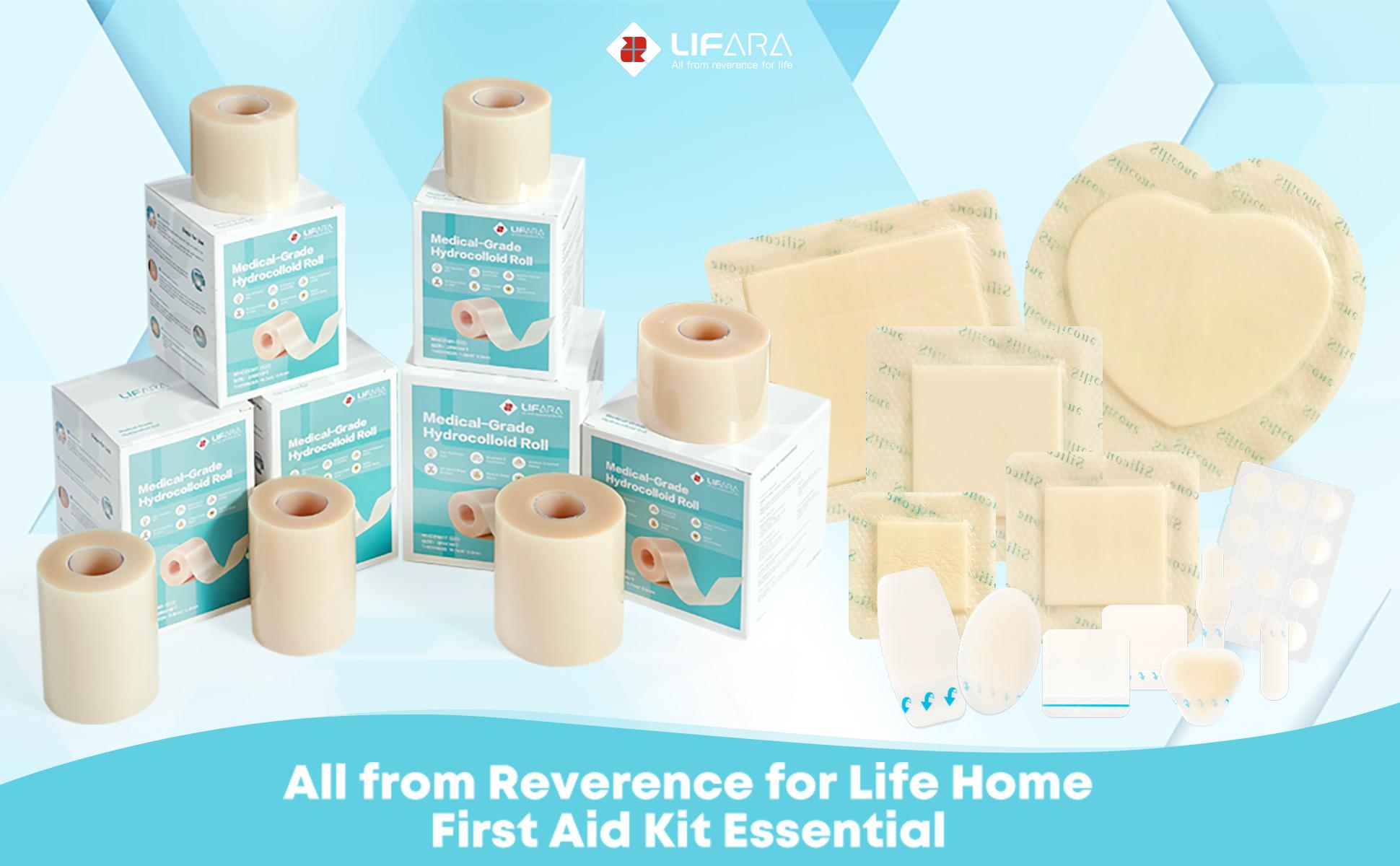 LIFARA Hydrocolloid Roll for Wound Care - Cut-to-Size, Extra Large Hydrocolloid Patch Bandages with Self-Adhesive, Ultra Absorbent, Flexible & Waterproof, First Aid Kit Essential (2in*16ft, 11.8mil/ 0.3mm Thickness)) Healthcare acne pimple patch bandaids