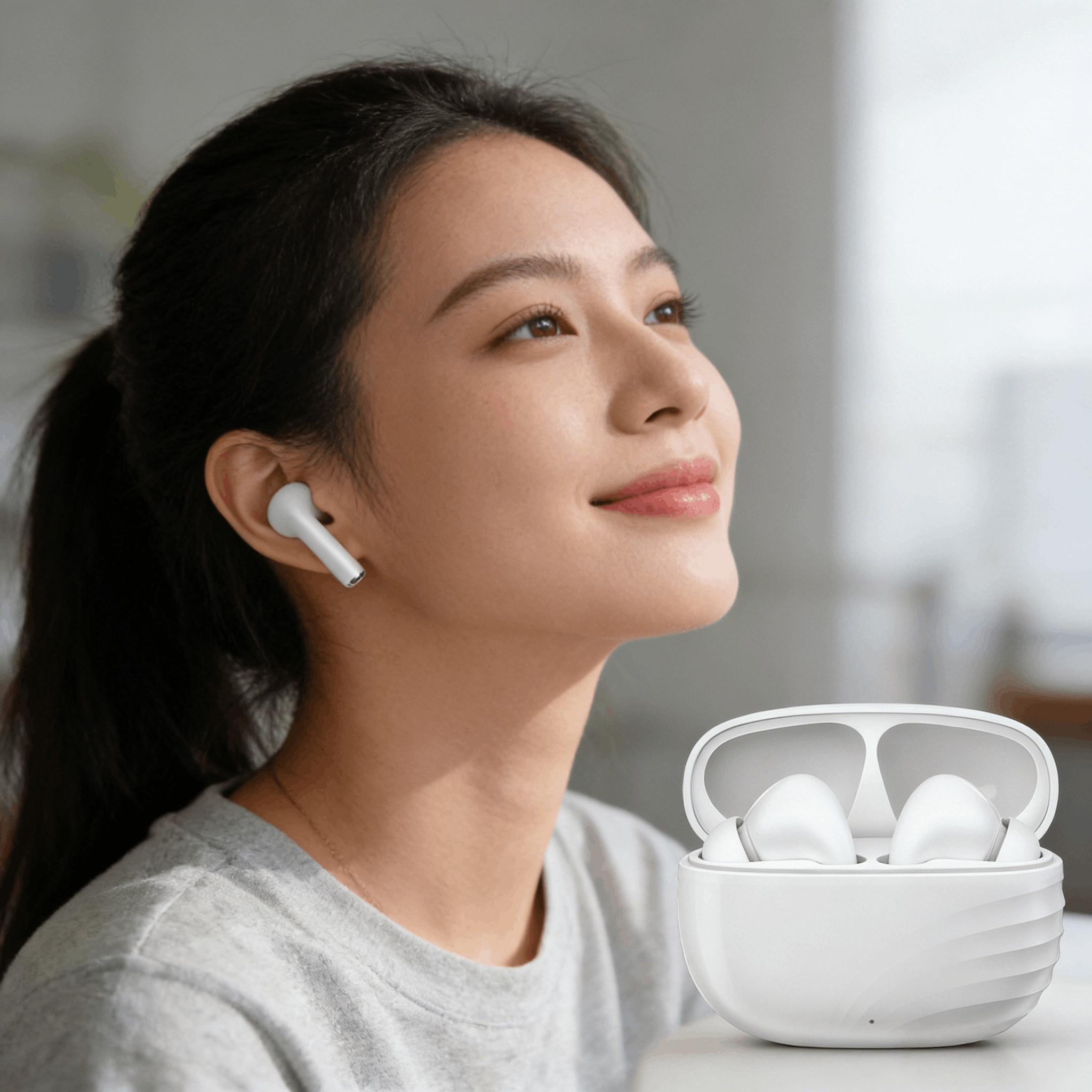 Wireless Earbuds, HiFi Sound Quality, Bluetooth-compatible 5.3, Compatible with Android & AirPods, In-Ear Design, USB PD Charging, Lithium Polymer Battery