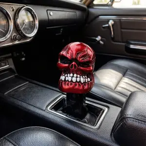 Universal Skull-Shaped Gear Shift Knob for Car Modification, Sports Gear Lever, Manual Transmission Gear Stick, Car Accessories