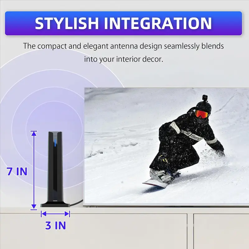 Digital HD TV Antenna 1080P 4K Indoor Long Range - TikTok Shop