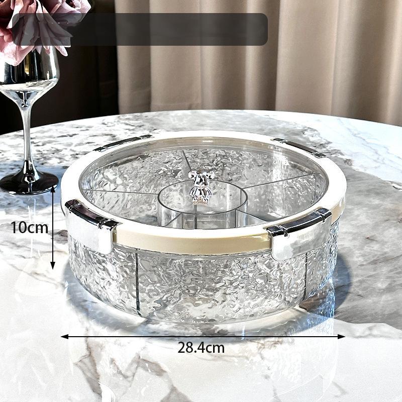 A Best Snack tray , Luxury Home Use, Living Room Coffee Table Snack Organizer, Snack Containers, Candy Nut Storage Box, Space-Saving Solution