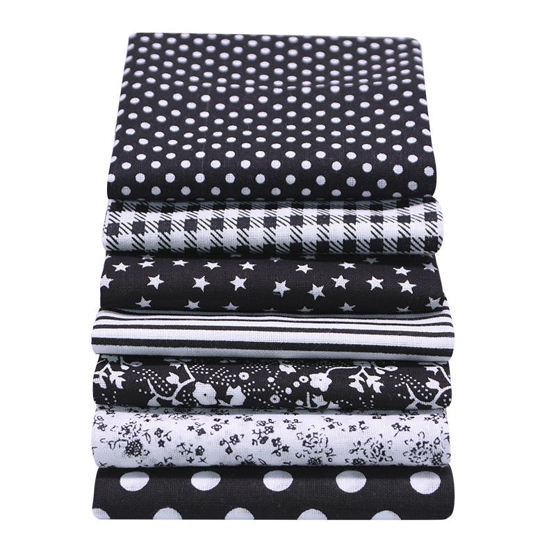56Pcs Cotton Fabric Bundles, Floral Plaid Polka Dot Quilting Fabric for DIY Sewing Craft