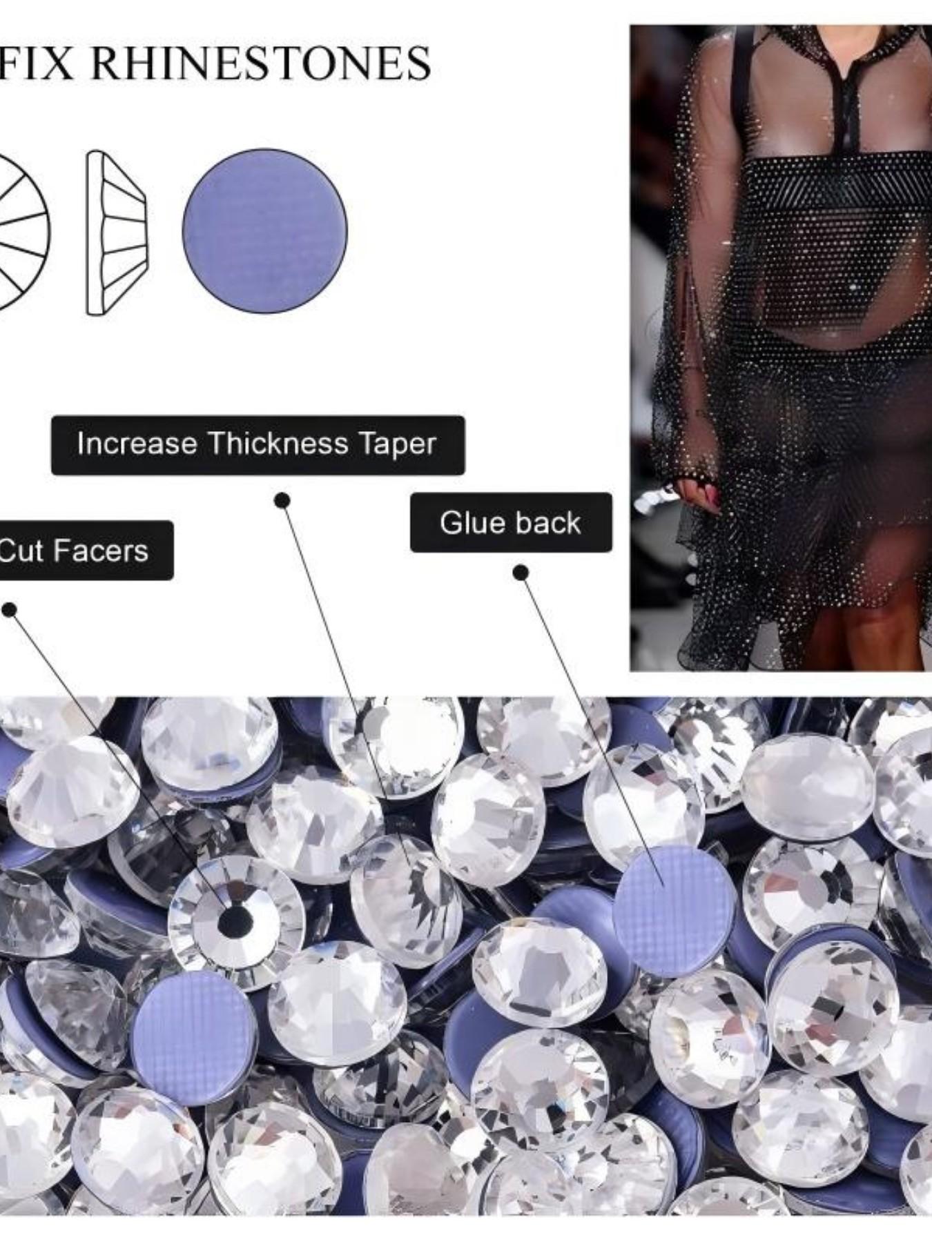 2880pcs Transparent Cape Blue Hot Pressed Glass Rhinestones, DIY Jewelry Accessories, Perfect for Creative Designers, All Seasons