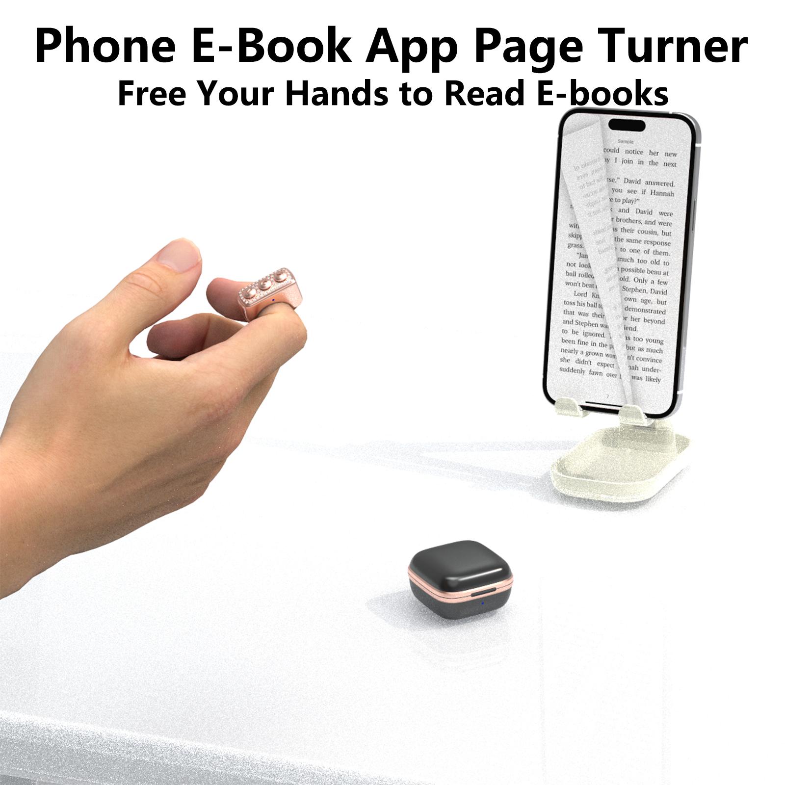 Xring Scrolling Ring Remote Control Ring with Rhinestones, Bluetooth Selfie & Video Recording Remote,Music Control for iPhone,iPad,Android,Smartphone