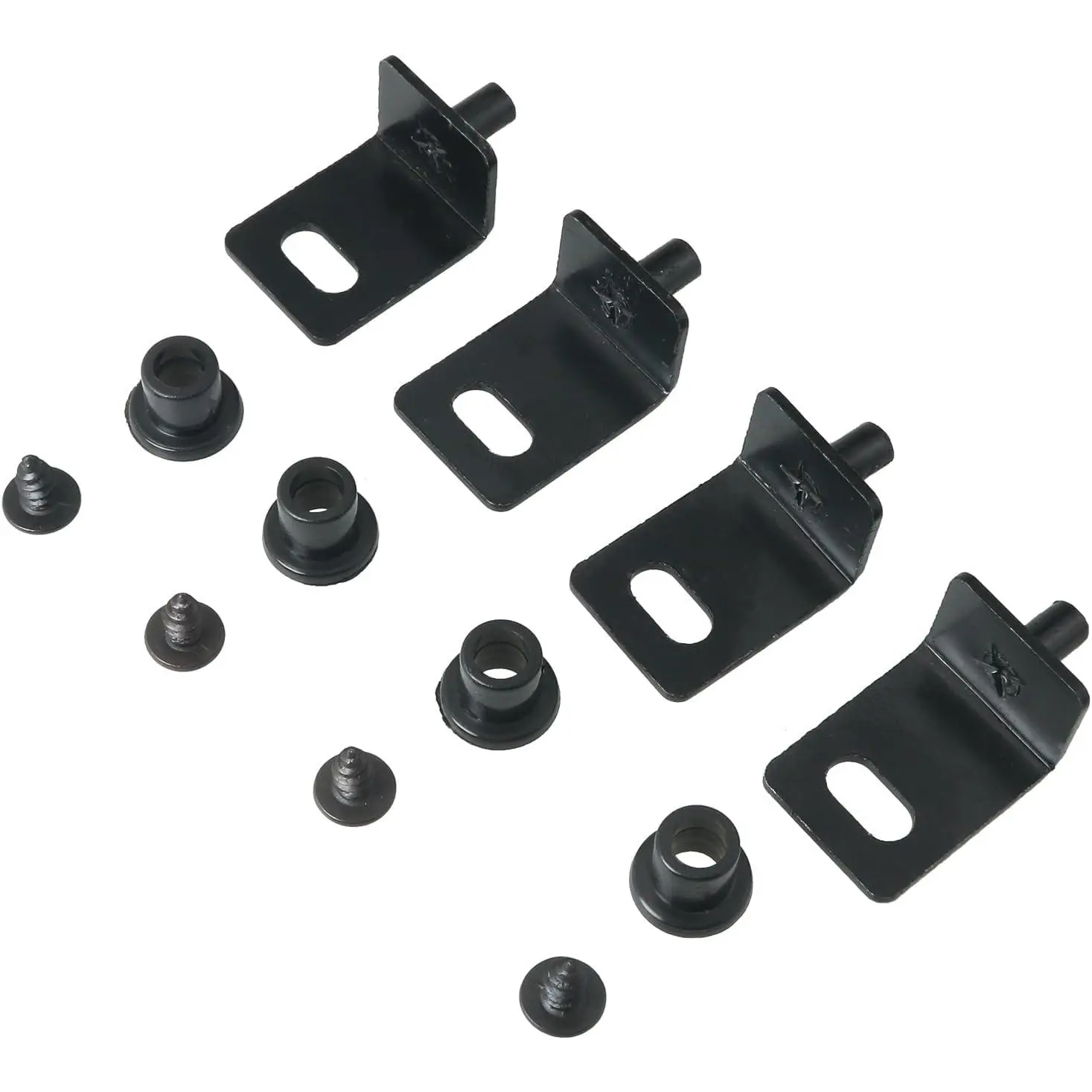 4 count Concealed Pivot Corner Hinge Cabinet Door Laminate Pivot Hinge for Wooden Doors Furniture cabinets Drawers Closets Windows Display cabinets 25x18.1x15mm