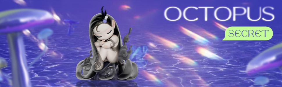 52TOYS Sleep Sea Elves Series Collectible Toy Kawaii Creative Gift Room Decor Desktop Decoration Gift for Birthday Party Action Figures Figurine Candybox