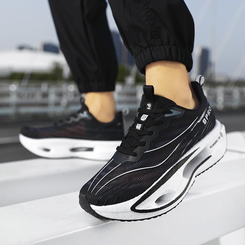 High-End Carbon Plate Cushioning Sneakers | Unisex Walking Running Sneakers Breathable Soft Anti-Slip Wear-Resistant 35-45