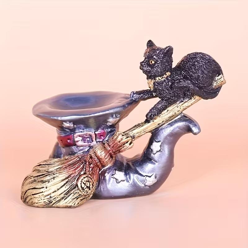 Magic Cat Base Crystal Ball Display Stand, Glass Sphere Holder, Room Decoration, Vintage Style Crystal Ball Stand, Office Desktop Decor